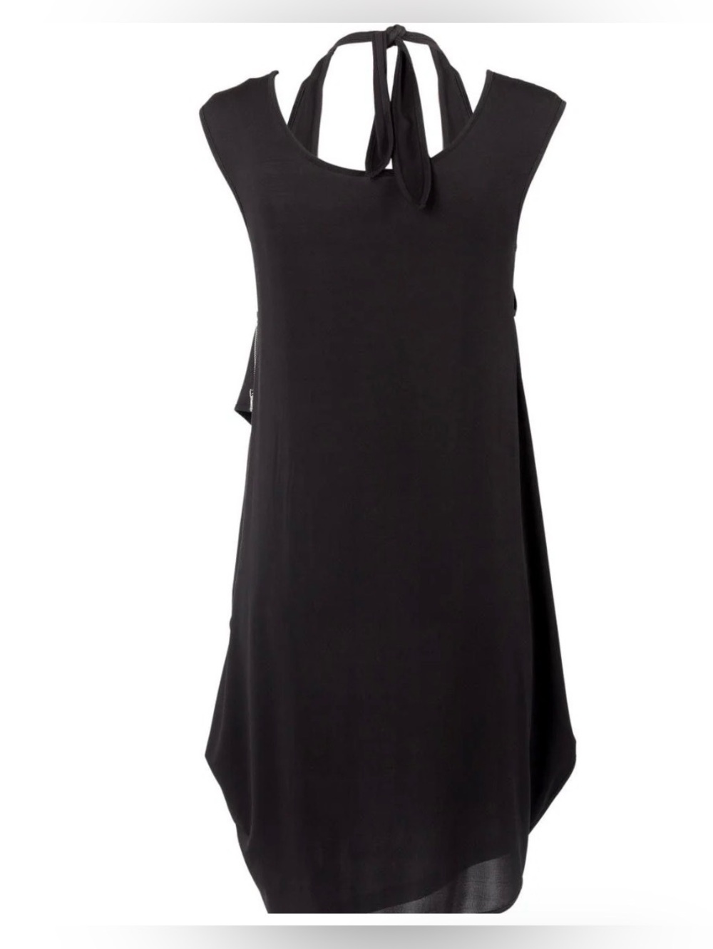 NWT Cop. Copine Asymmetrical Typer Dress Halter Neck Straps Size M